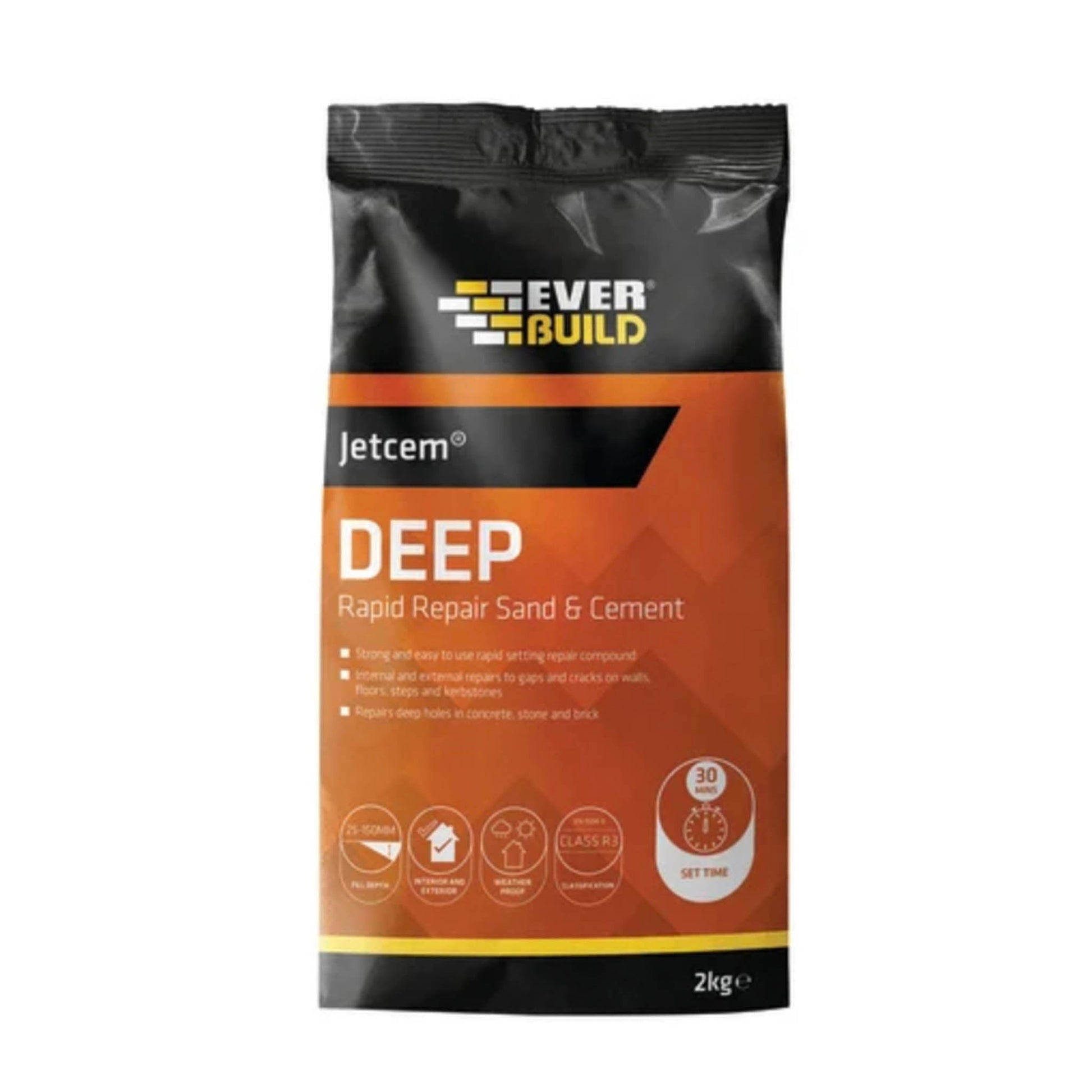 Everbuild Jetcem Deep Rapid Repair Sand And Cement 2kg - Transtools Online