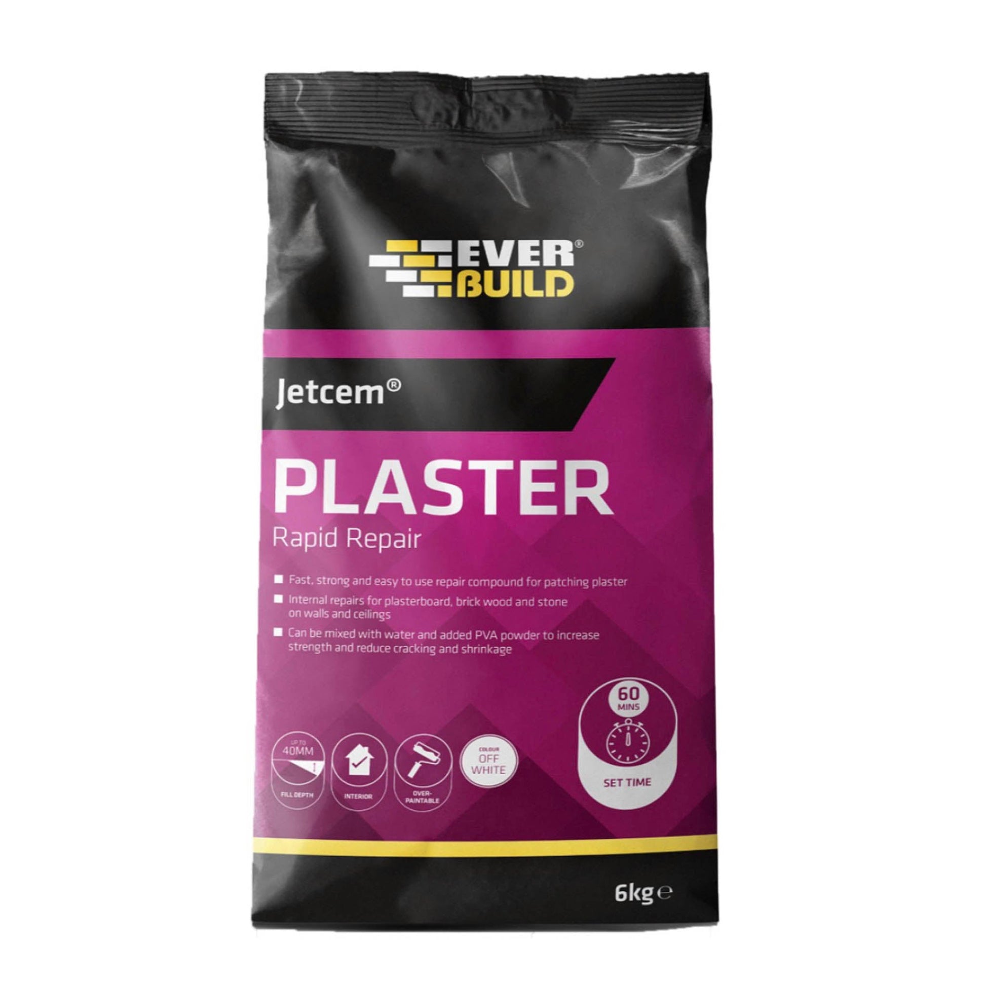 Everbuild Jetcem Rapid Repair Plaster 6kg - Transtools Online
