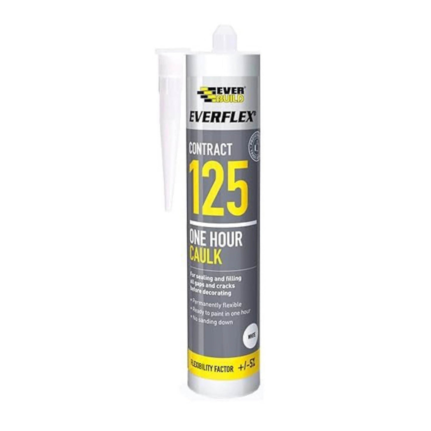 Everbuild One Hour Acrylic Decorators Caulk White 310ml