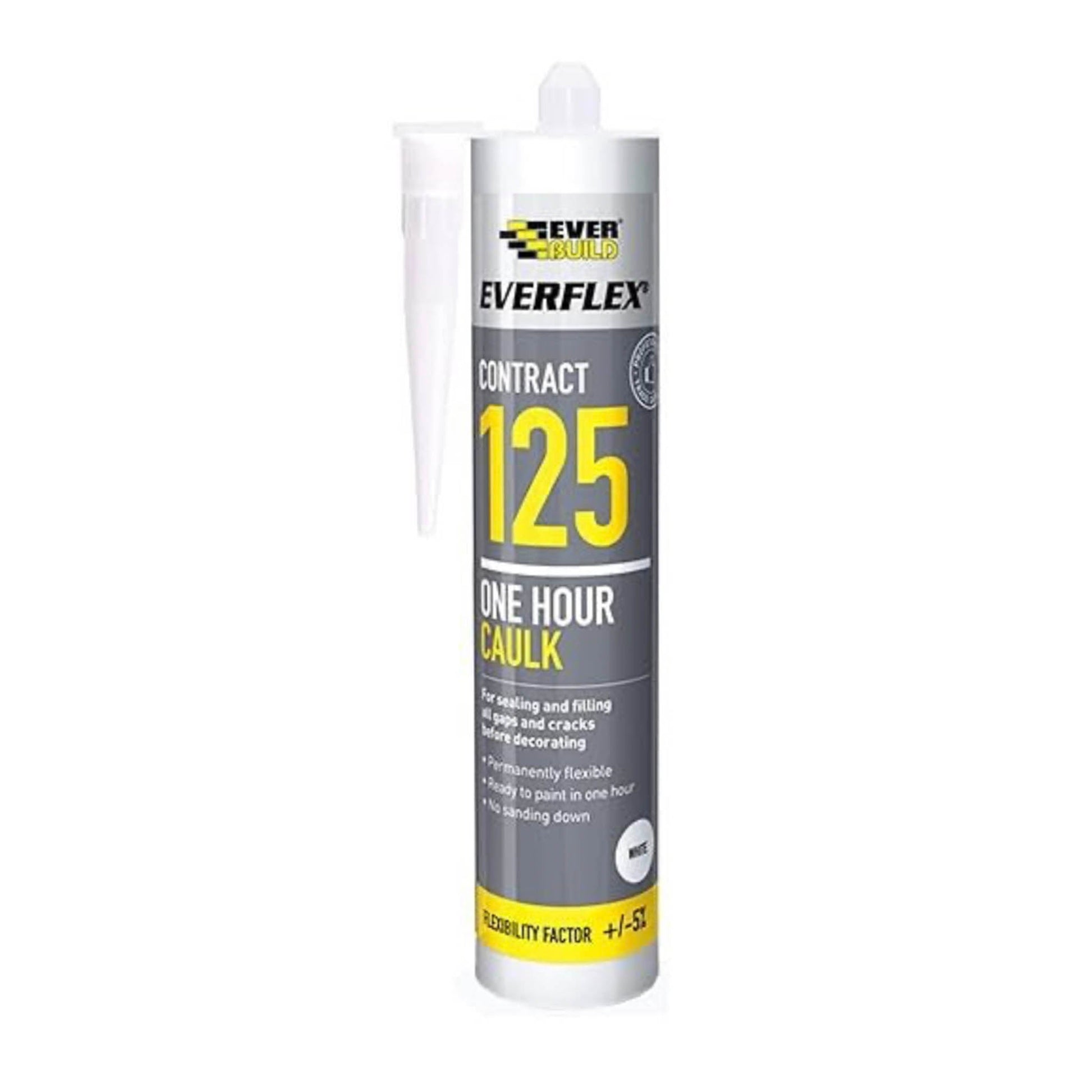 Everbuild One Hour Acrylic Decorators Caulk White 310ml