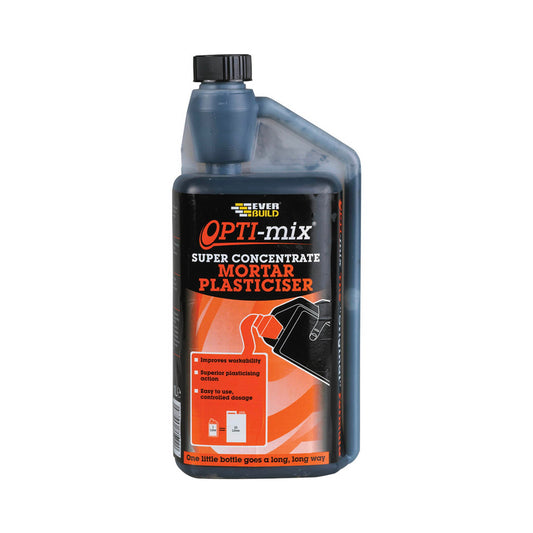 Everbuild Opti - Mix Mortar Plasticiser - 1 Litre - Transtools Online