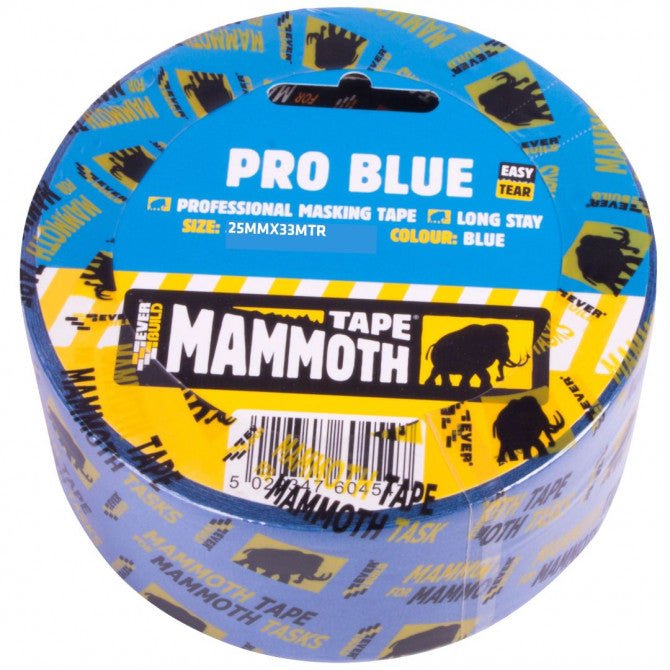 EVERBUILD PRO BLUE MASKING TAPE 25MM - 33 METRE - Transtools Online