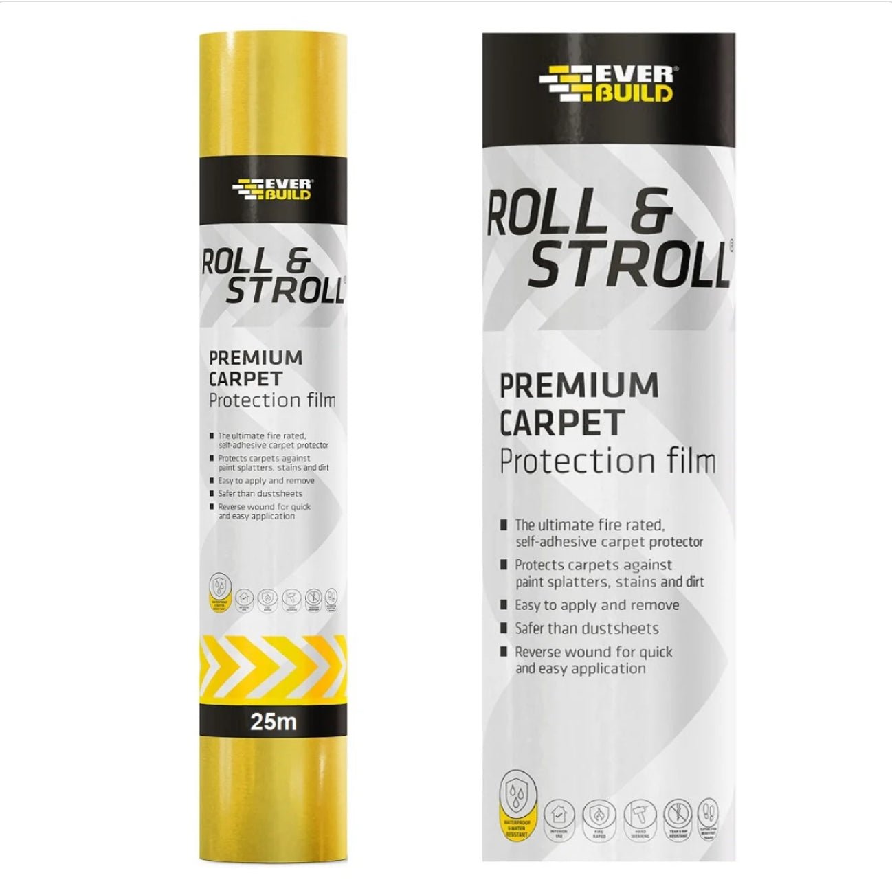 EVERBUILD ROLL & STROLL CARPET PROTECTOR 600MM X 25 METRE - Transtools Online