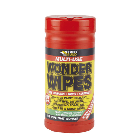 Everbuild Wonder Wipes Trade 100 Tub - Transtools Online