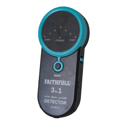Faithfull 3 - in - 1 Detector Stud Metal & Live Wire - Transtools Online