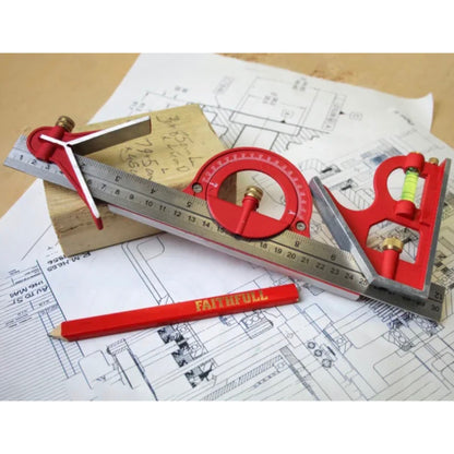 Faithfull Combination Square Set 300mm - 12in