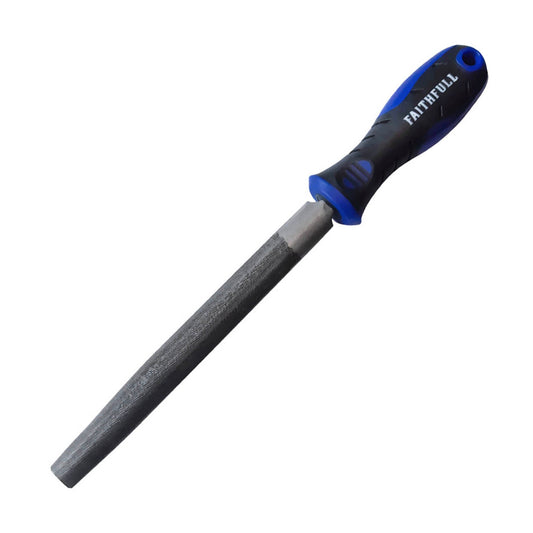 Faithfull Engineers Half Round Second Cut Hand File 200mm - 8in - Transtools Online