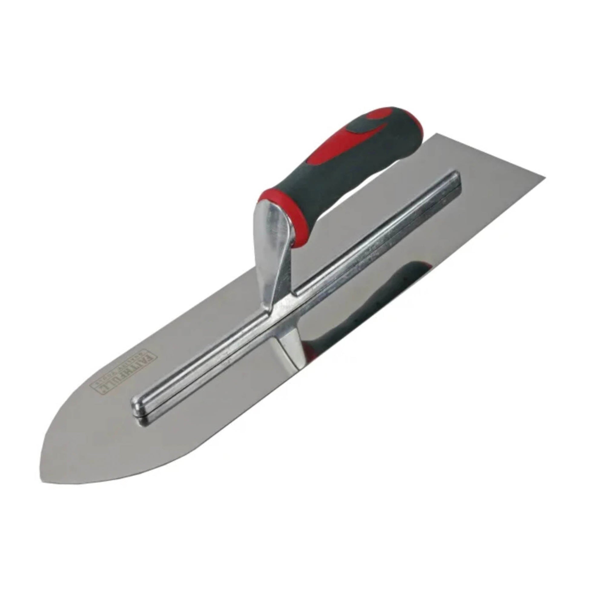 Faithfull Flooring Trowel Stainless Steel Soft Grip Handle 16in x 4in - Transtools Online