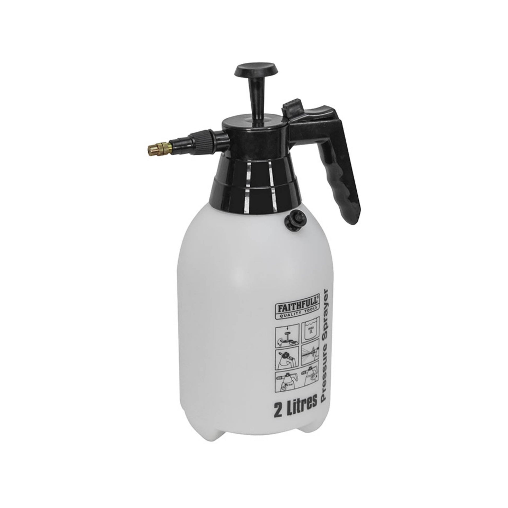 Faithfull Hand Held Pressure Sprayer - 2 Litre - Transtools Online