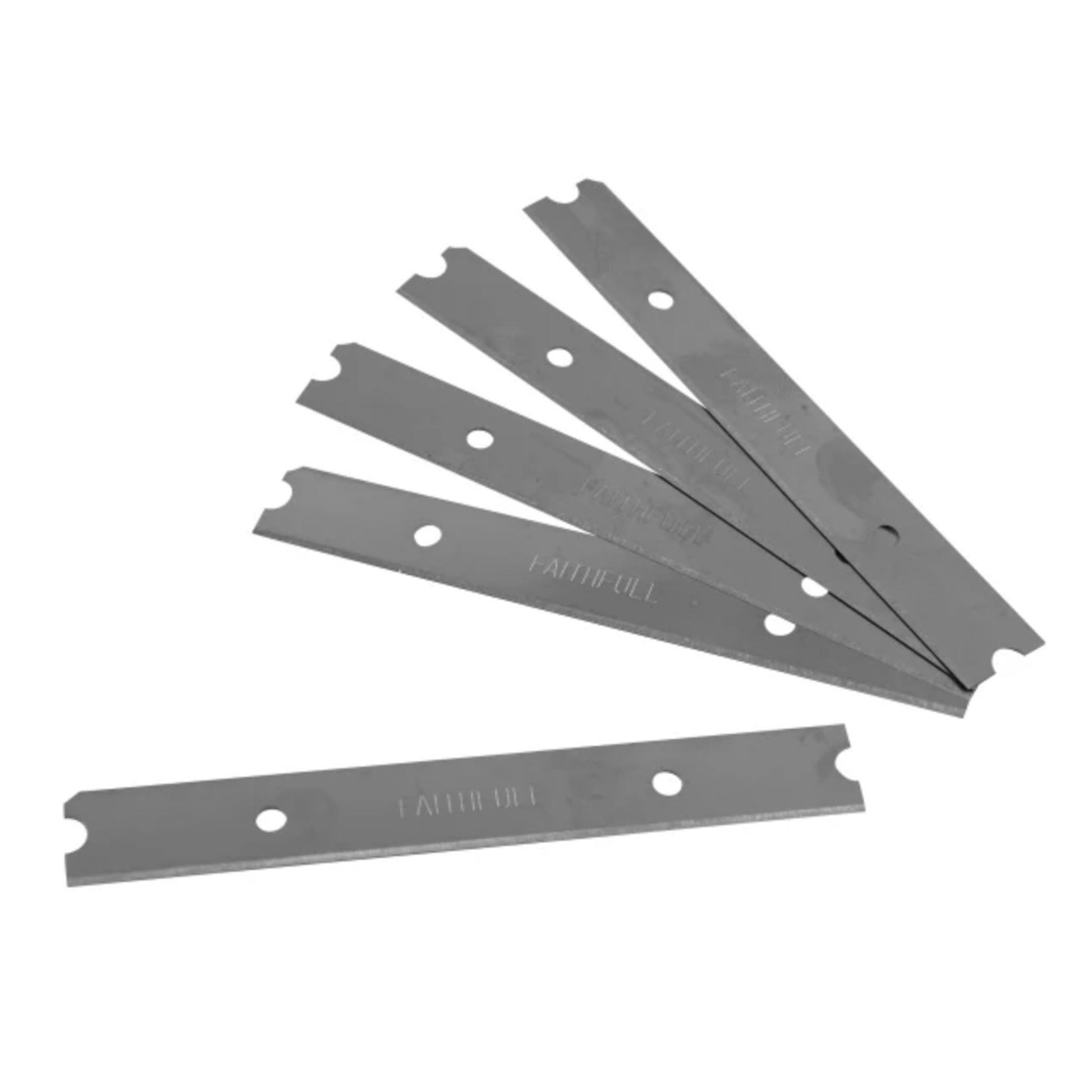 Faithfull Heavy Duty Scraper Blades 100mm - 5 Pack
