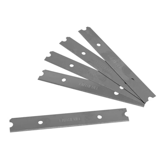Faithfull Heavy Duty Scraper Blades 100mm - 5 Pack