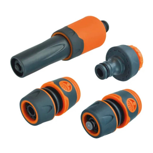 Faithfull Hose Pipe Fitting Starter kit 4 Piece - Transtools Online
