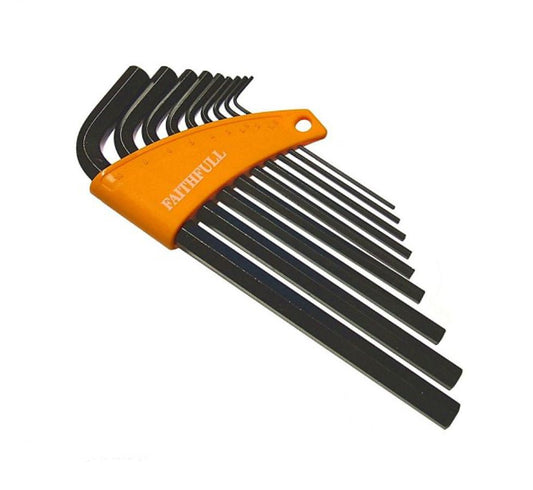 FAITHFULL LONG HEX KEY SET - 9 PIECE - Transtools Online