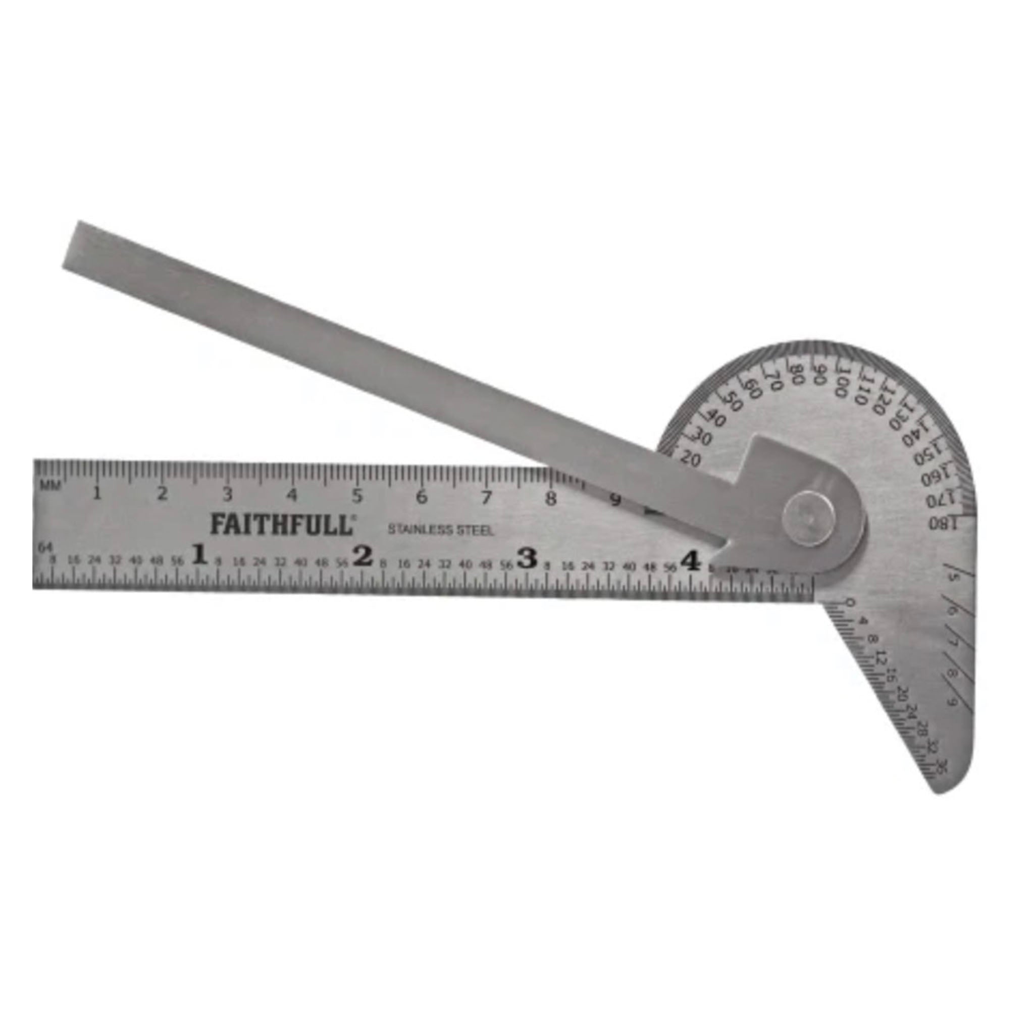 Faithfull Multi Purpose Angle Protractor 100mm