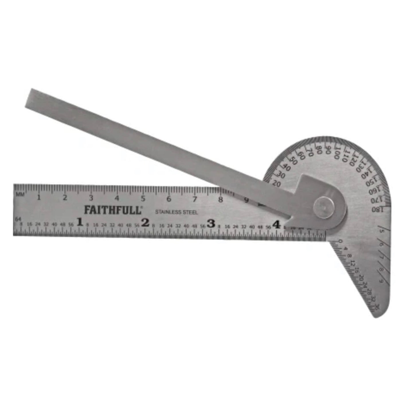 Faithfull Multi Purpose Angle Protractor 100mm - Transtools Online