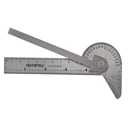 Faithfull Multi Purpose Angle Protractor 100mm - Transtools Online