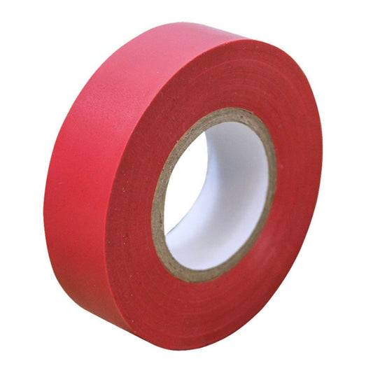 Faithfull PVC Electrical Tape Red 19mm x 20 Metre