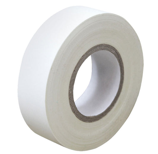 FAITHFULL PVC ELECTRICAL TAPE WHITE - 19MM X 20 METRE - Transtools Online