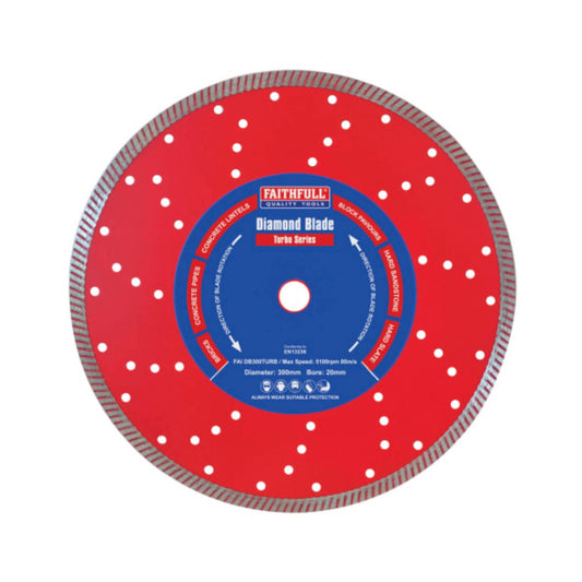 Faithfull Turbo Cut Diamond Blade 125mm x 22mm - Transtools Online