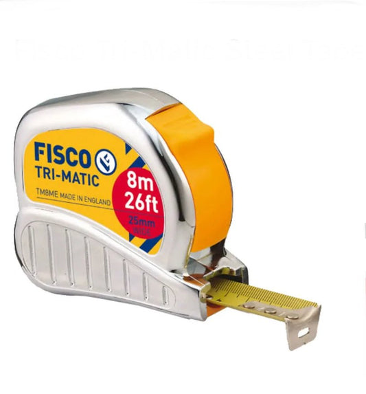 FISCO TRI - MATIC TAPE MEASURE METRIC - 8 METRE - Transtools Online