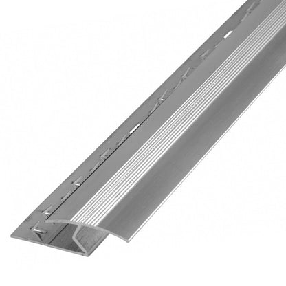 Flooring Threshold Trim Laminate To Carpet Z Section Silver 900mm