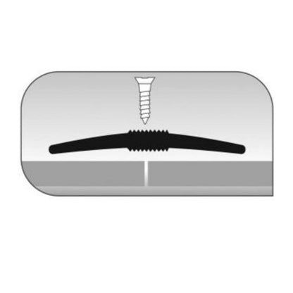 Flooring Threshold Trim Narrow Cover Strip Aluminium 900mm - Transtools Online