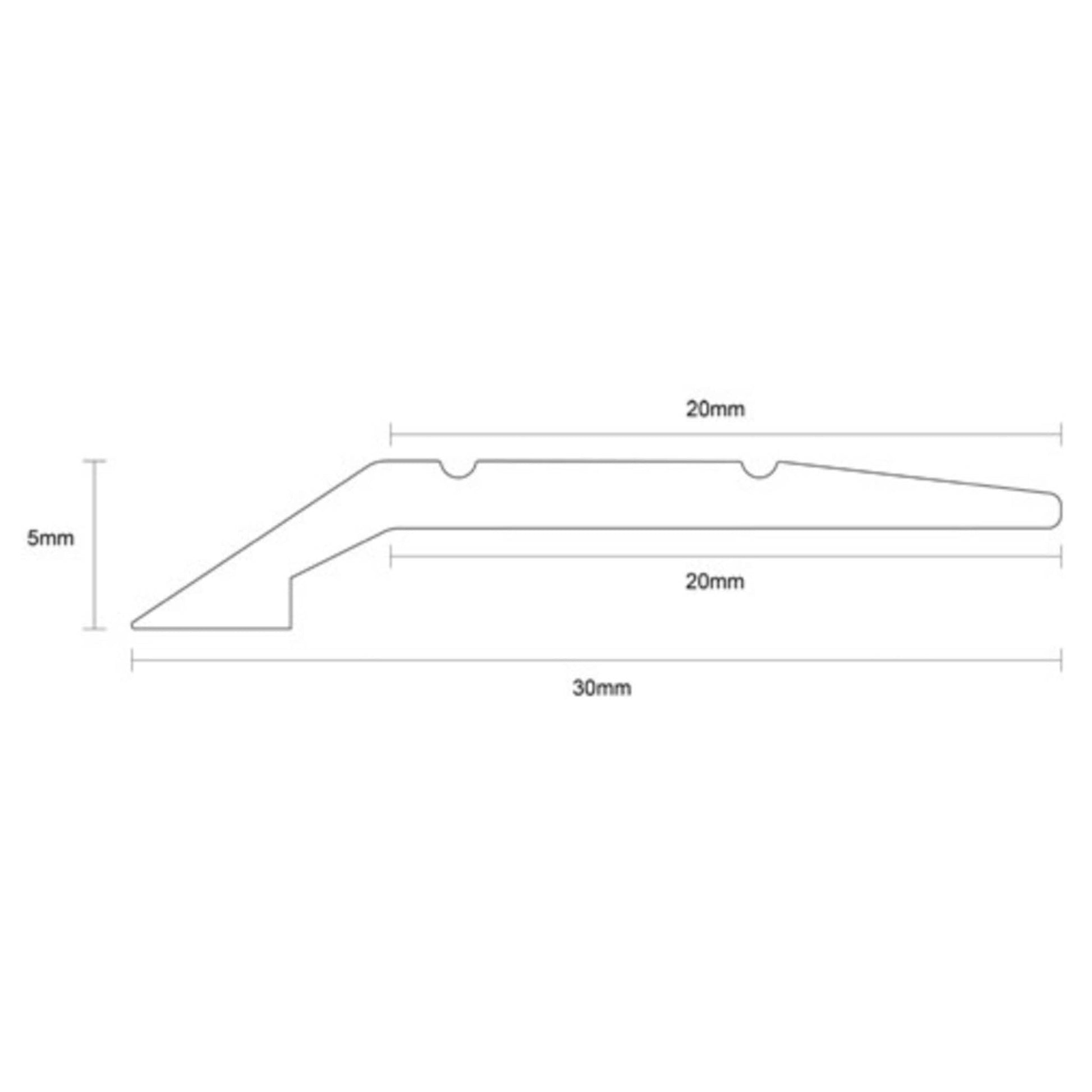 Flooring Threshold Trim Vinyl Edge Aluminium 900mm - Transtools Online