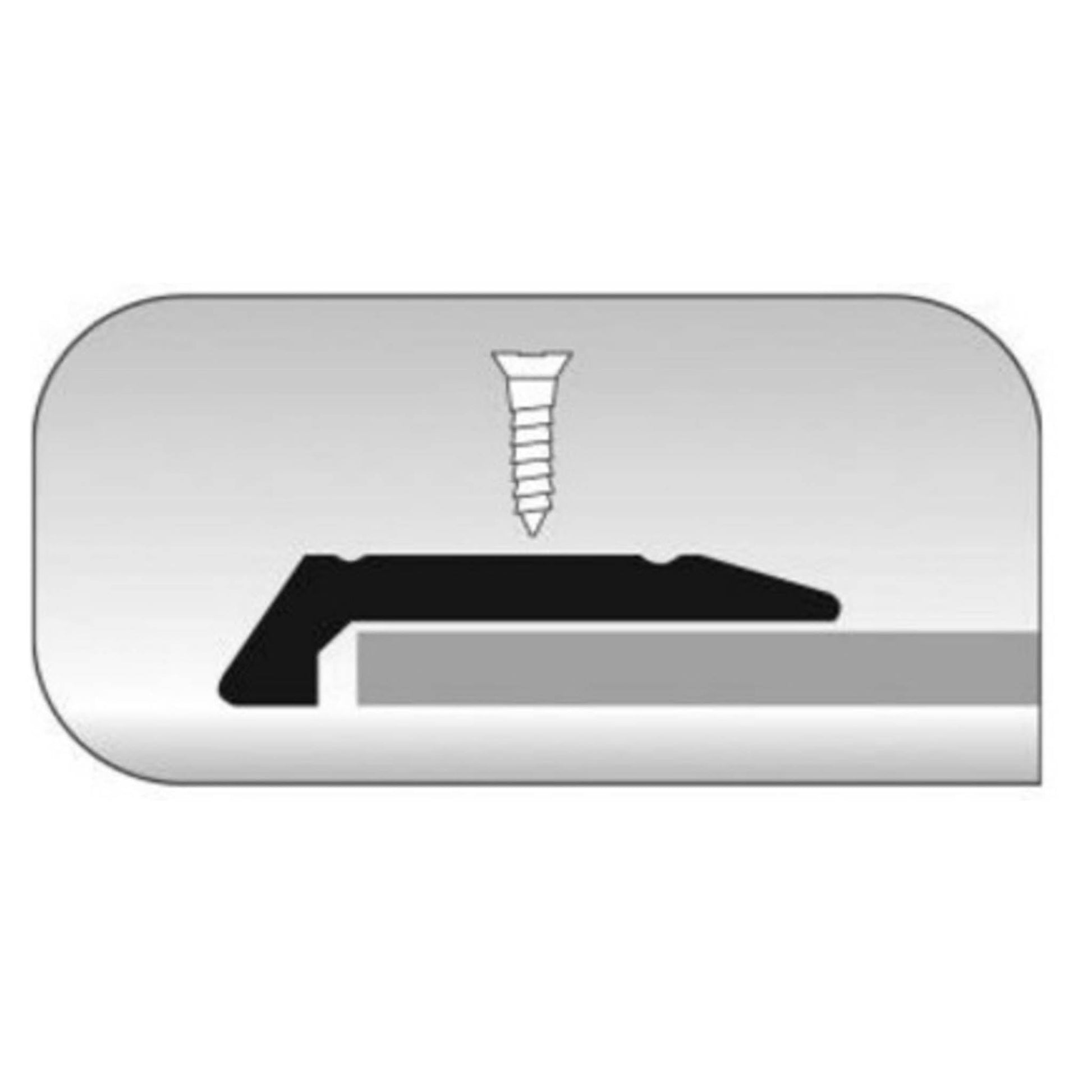 Flooring Threshold Trim Vinyl Edge Aluminium 900mm - Transtools Online