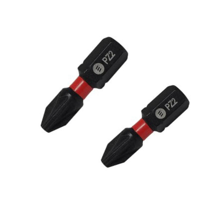 ForgeFast Impact PZ2 Driver Bits 25mm - 2 Pack