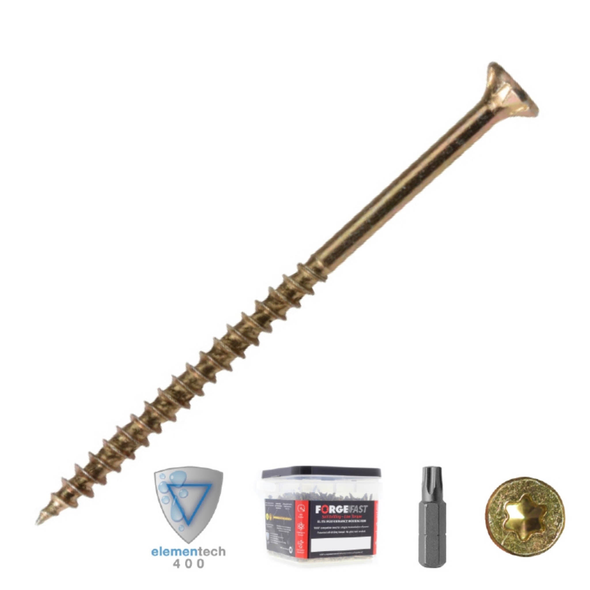ForgeFast Torx Multi Purpose Self Drilling Wood Screw Tub