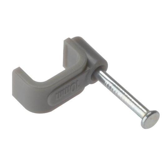 Forgefix Flat Cable Clips 2.5mm Grey 100 Box - Transtools Online