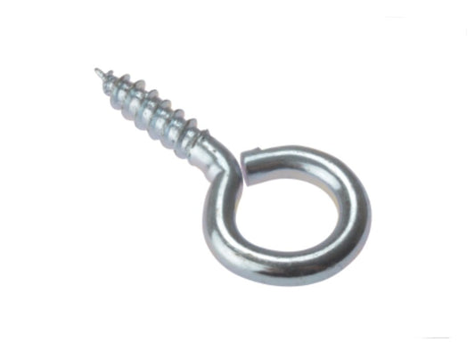 FORGEFIX SCREW EYES ZINC PLATED - 30MM X 6G - 10 PACK - Transtools Online