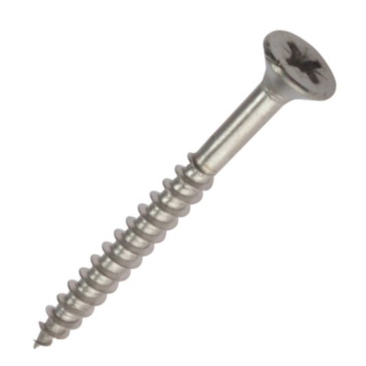 FORGEFIX STAINLESS WOODSCREWS 5MM X 60MM - 100 BOX - Transtools Online