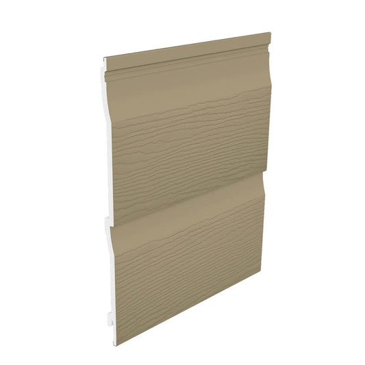 Fortex Double Shiplap Cladding Embossed Argyl Brown 333mm x 5 Metre