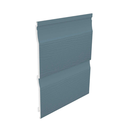 Fortex Double Shiplap Cladding Embossed Colonial Blue 333mm x 5 Metre