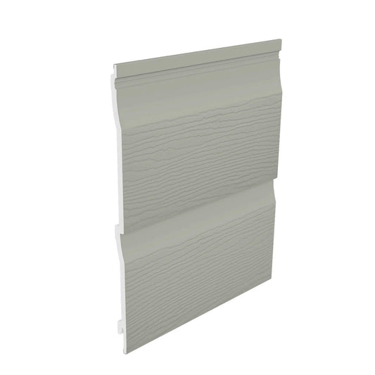 Fortex Double Shiplap Cladding Embossed Misty Grey 333mm x 5 Metre
