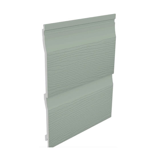 Fortex Double Shiplap Cladding Embossed Sage Green 333mm x 5 Metre