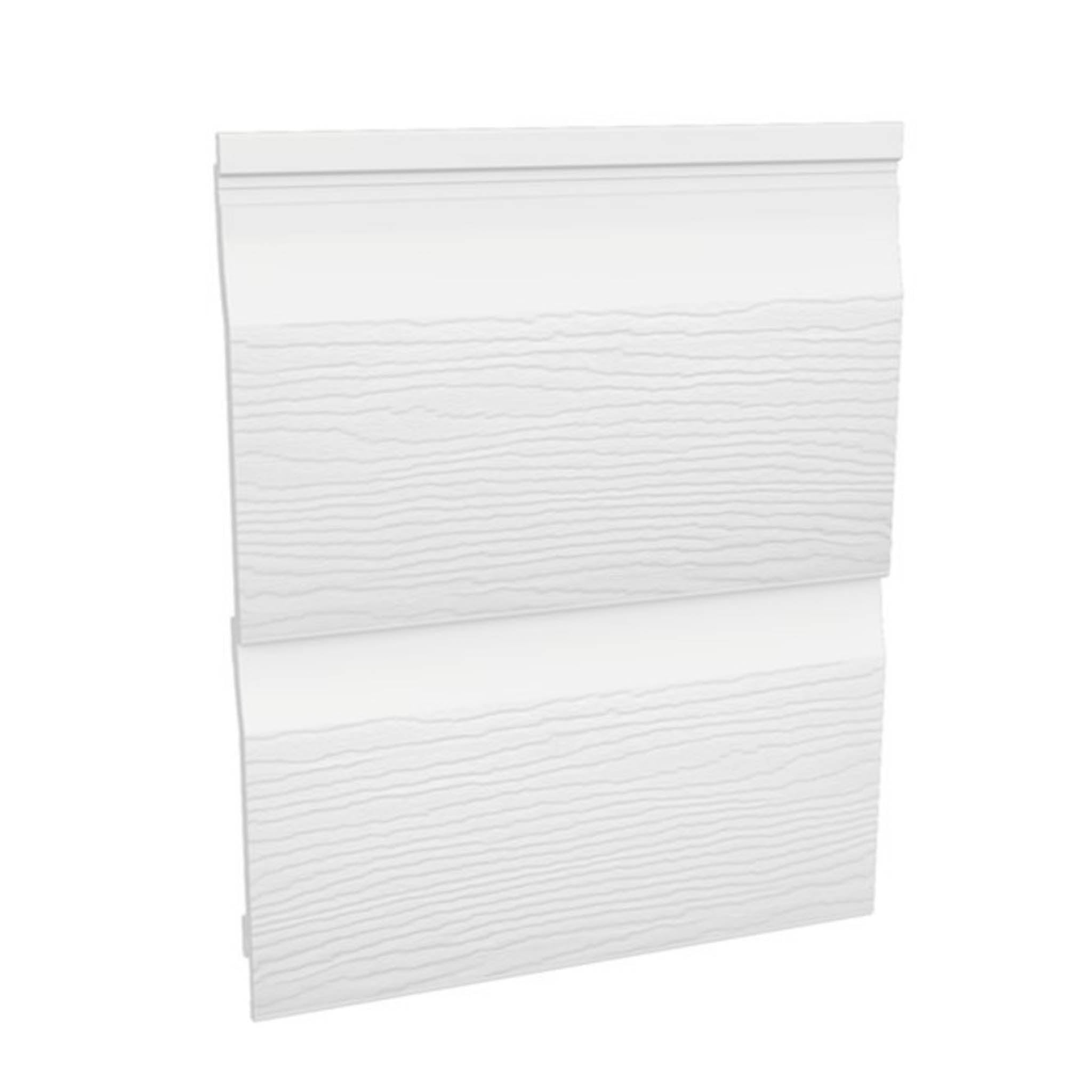 Cladding Stools Fortex Double Shiplap Cladding Embossed White 333mm x 5 Metre