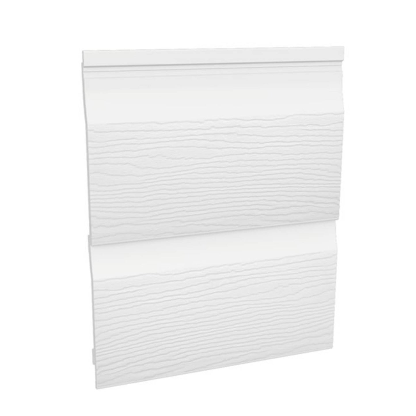 Fortex Double Shiplap Cladding Embossed White 333mm x 5 Metre - Transtools Online