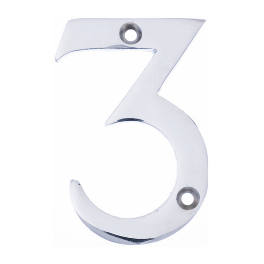 Frisco Chrome Numeral - 3 - Transtools Online
