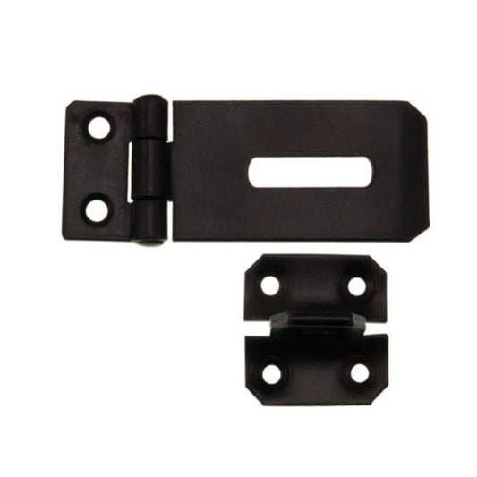 Frisco Hasp And Staple Black 76mm - Transtools Online