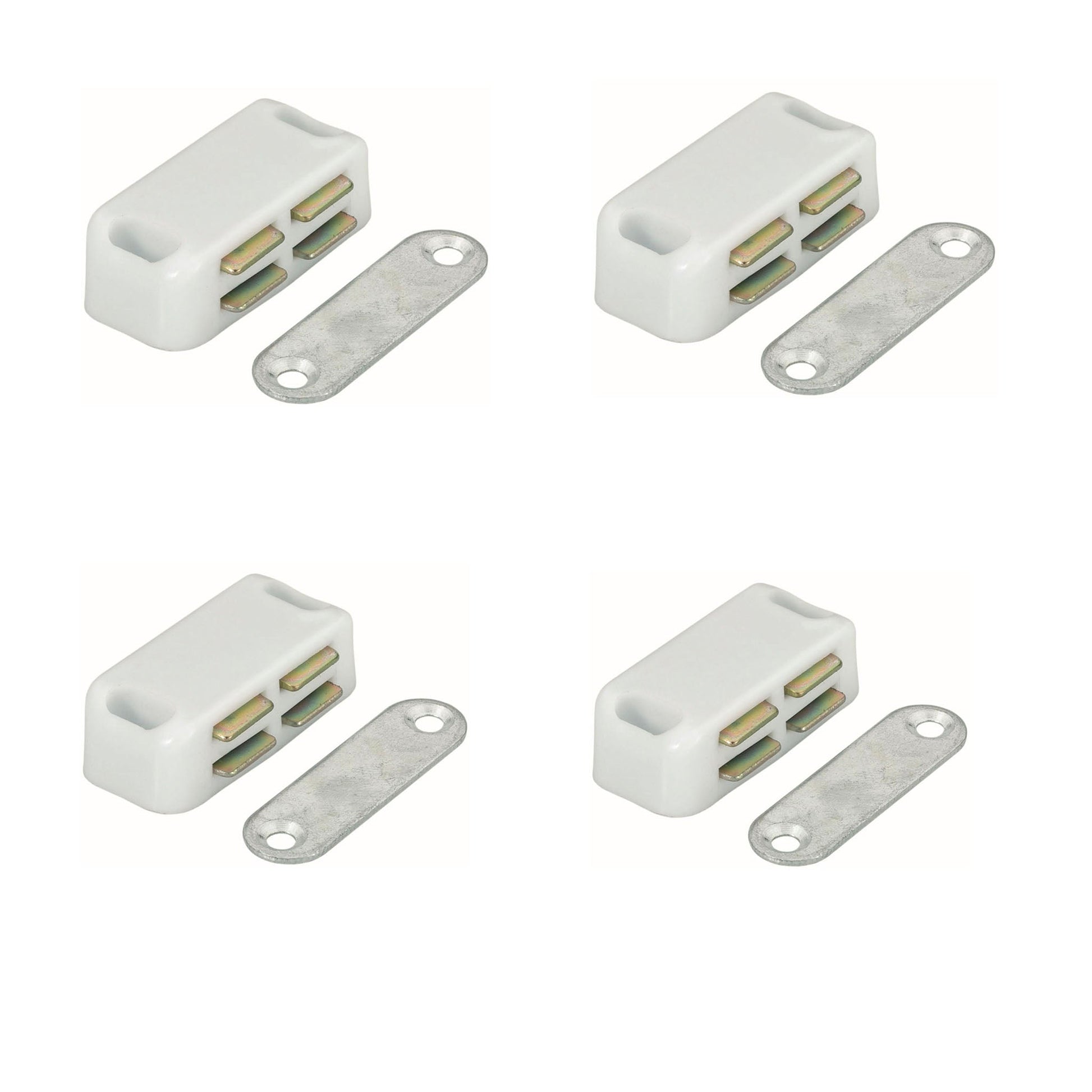 Frisco Magnetic Catch White 45mm 4 Pack
