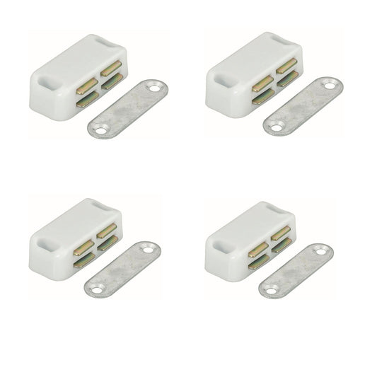 Frisco Magnetic Catch White 45mm 4 Pack - Transtools Online