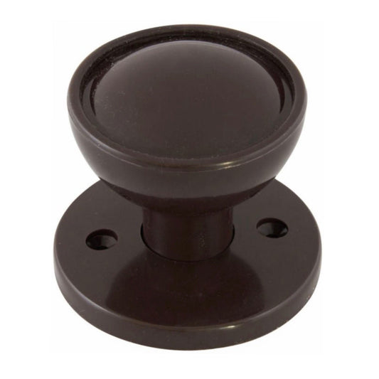 Frisco Rim Lock Mortice Knob Set Brown 1 Pair - Transtools Online