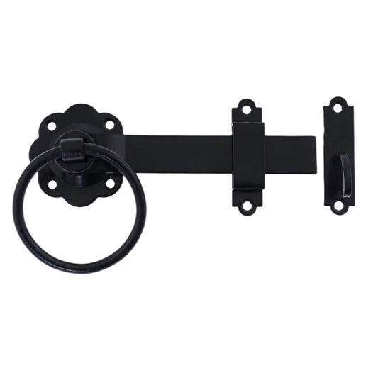 Frisco Ring Gate Latch Set Black 152mm - Transtools Online