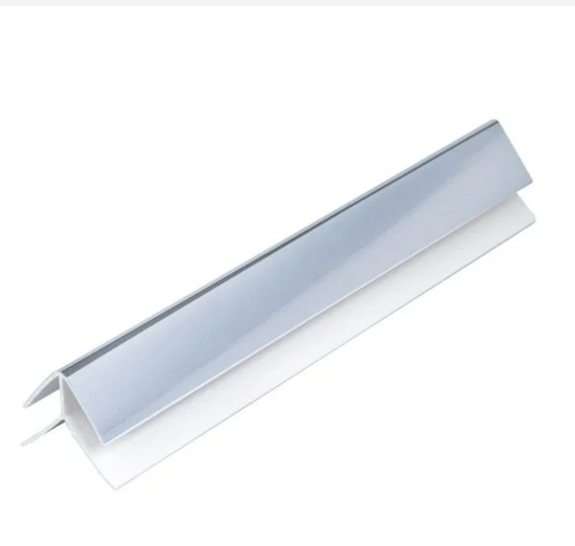 GEOPANEL 5MM PVC EXTERNAL CORNER SILVER TRIM - 2.7 METRE - Transtools Online