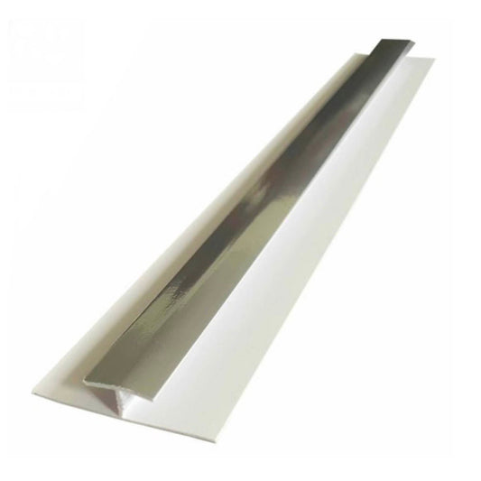 Geopanel 5mm PVC H Joint Silver Trim 2.7 Metre - Transtools Online