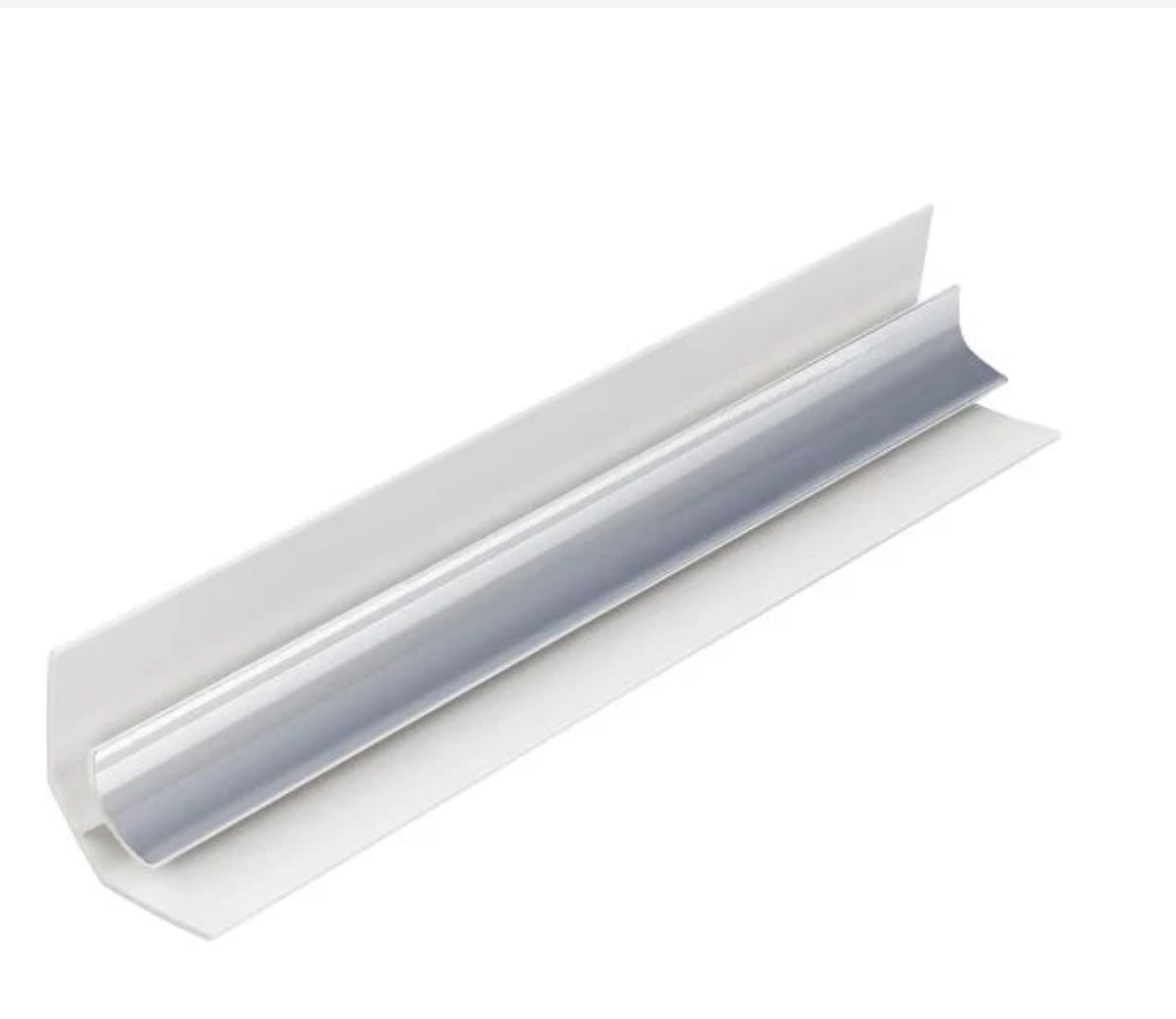 GEOPANEL 5MM PVC INTERNAL CORNER SILVER TRIM - 2.7 METRE - Transtools Online