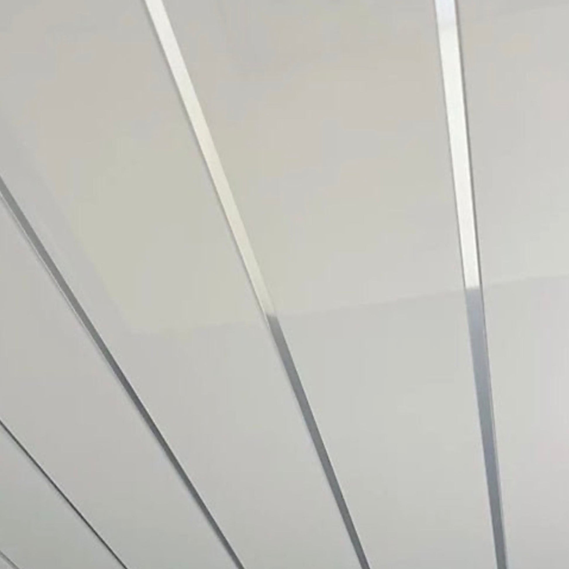 Geopanel 6mm PVC Ceiling Panel White And Silver 4 Metre - 5 Pack - Transtools Online