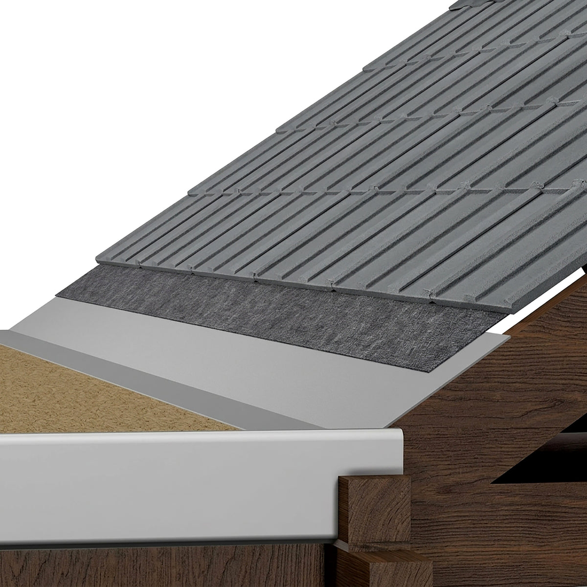 GRP Flat Sheet Trim 300mm x 10 Metre for when pitched roof joins a flat roof